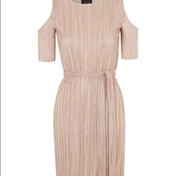 Top shop cold shoulder pleated dress - Picture 6 of 6